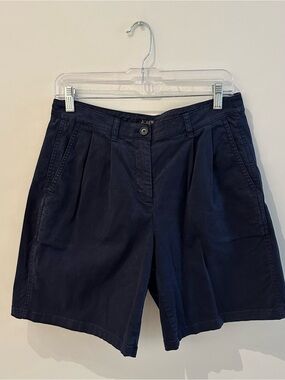 J. Crew 9” Pleated Heritage Chino Shorts - Navy